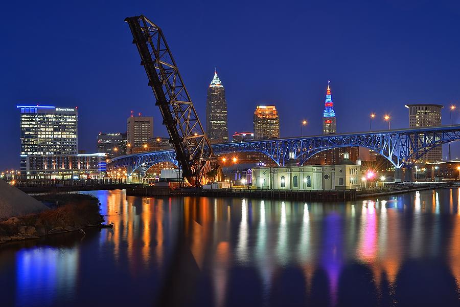 A Cleveland Ohio Evening On The River Photograph By Frozen In Time Fine