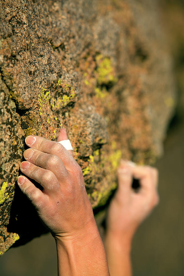 A Climbers Hands Grip Onto Rock Photograph By Corey Rich Pixels