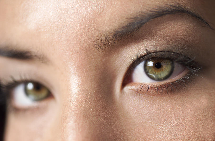 A Close Up Shot Of A The Beautiful Green Eyes Of A Young Attractive Ethnic Girl Photograph by Digital Vision