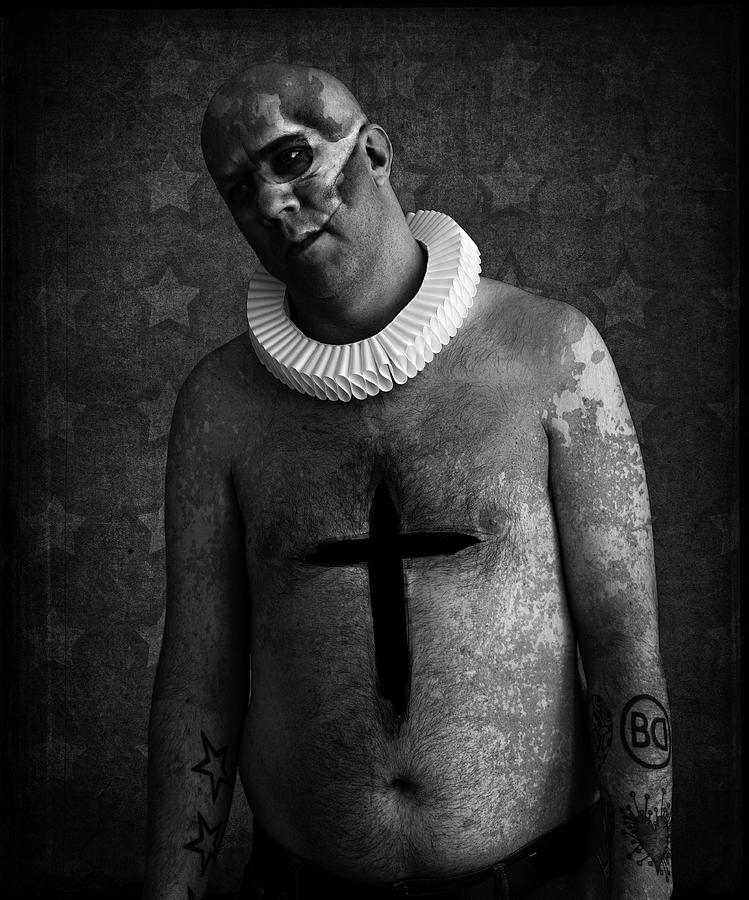 A Clowns Death Cross Photograph by Johan Lilja