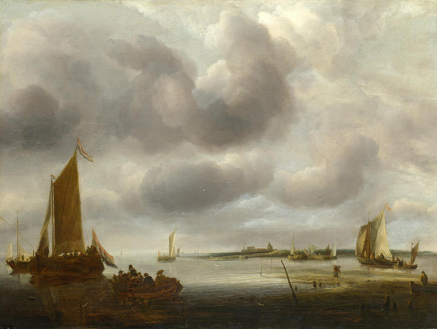 A Coast Scene Painting by Jan van de Cappelle