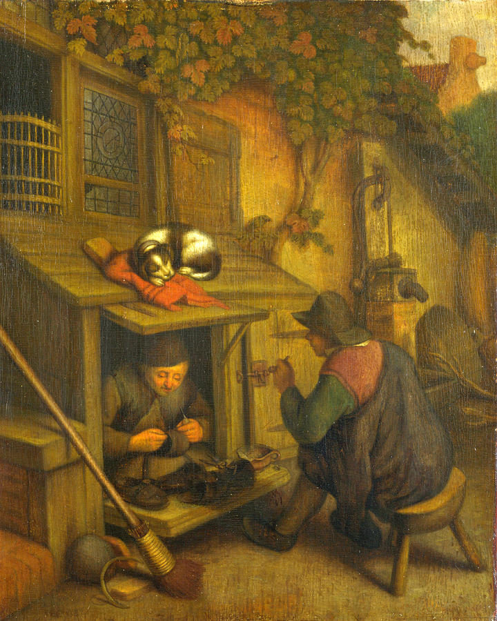 A Cobbler Painting by After Adriaen van Ostade