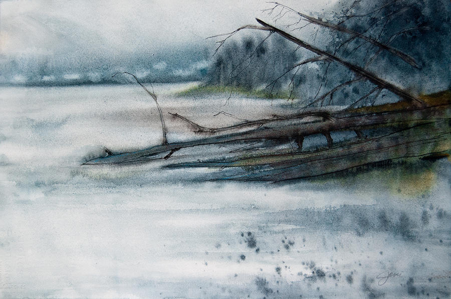 A Cold and Foggy View Painting by Jani Freimann