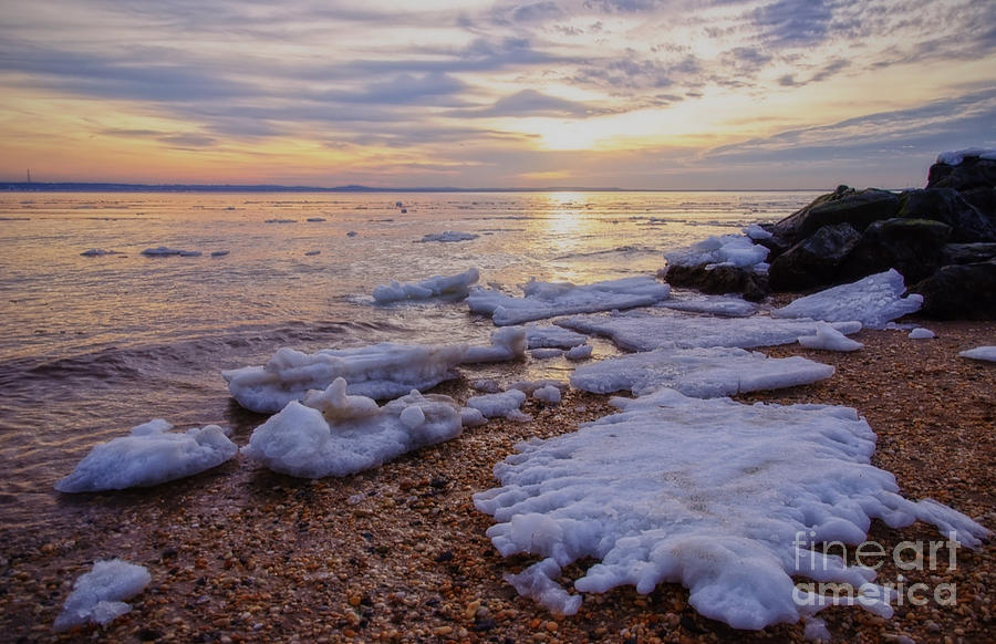 Winter Photograph - A Cold Sandy Hook Winter by Debra Fedchin