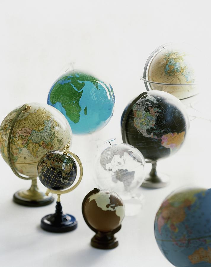 A Collection Of Globes Photograph by Romulo Yanes