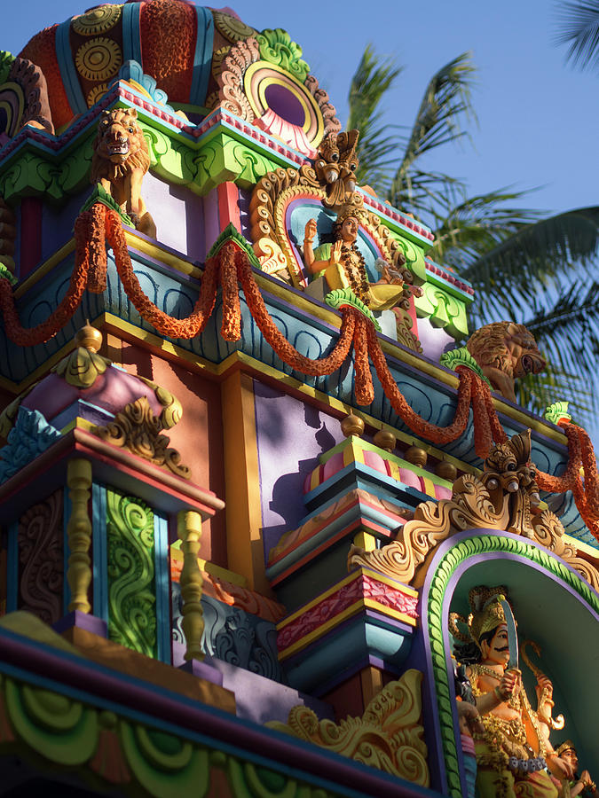 Bangalore Photograph - A Colorful Hindu Temple Is Decorated by David H. Wells Bangalore Photograph - A Colorful Hindu Temple Is Decorated by David H. Wells