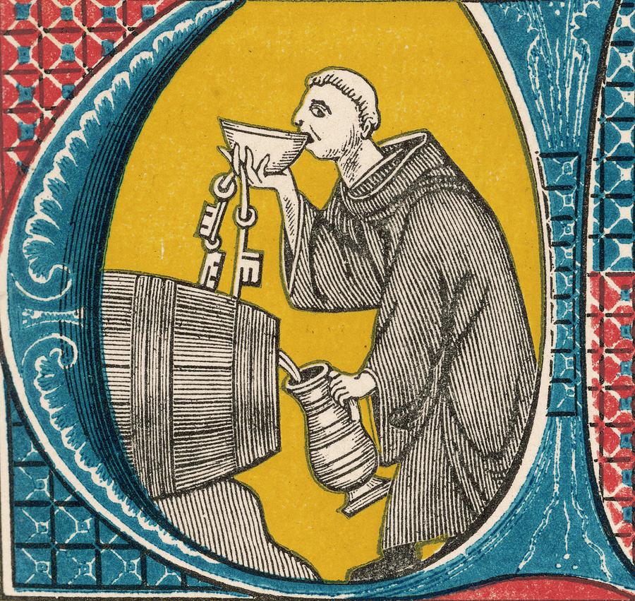 Dom Perignon, A Benedictine Monk Of Drawing by Mary Evans Picture Library -  Pixels