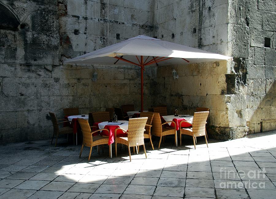A Cool Corner In Croatia Photograph by Mel Steinhauer