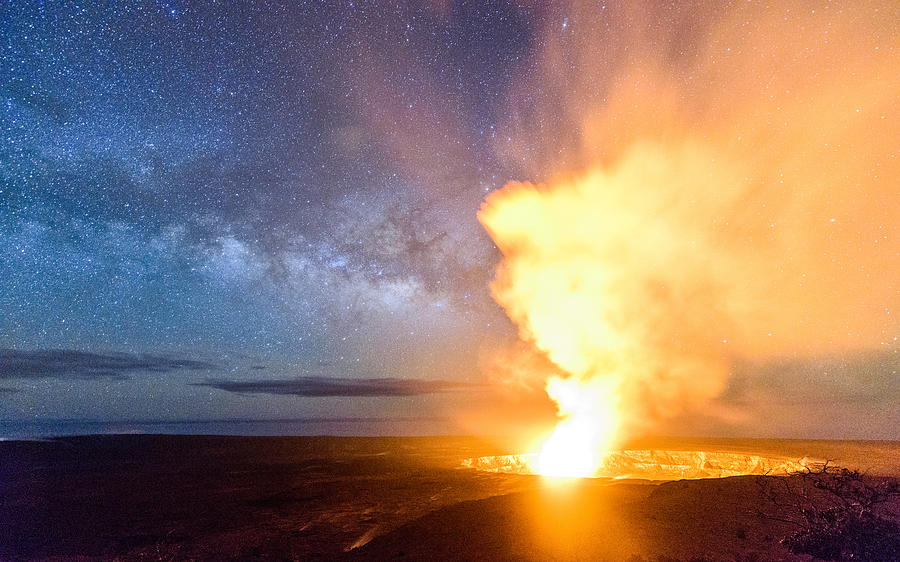 A Cosmic Fire Photograph by Jason Chu