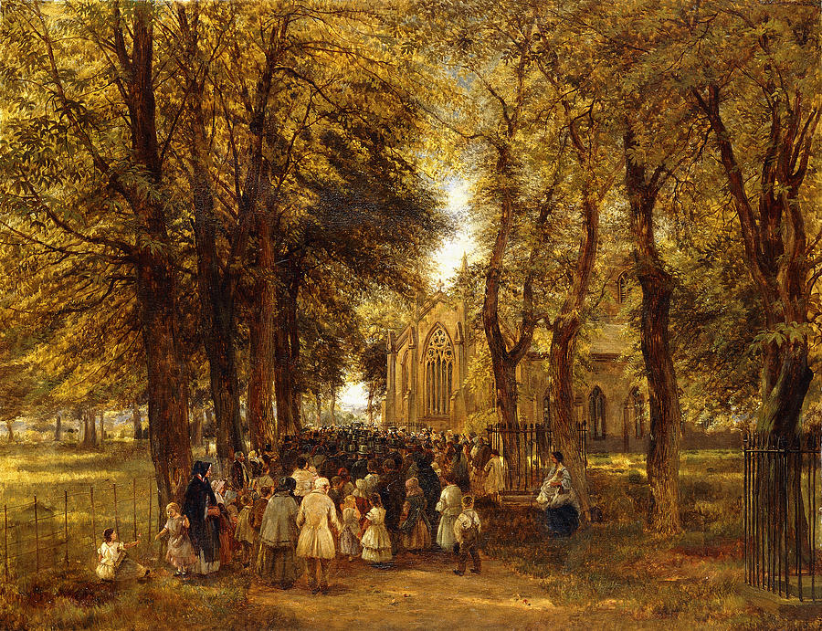 A Country Wedding Painting by Charles Thomas Burt