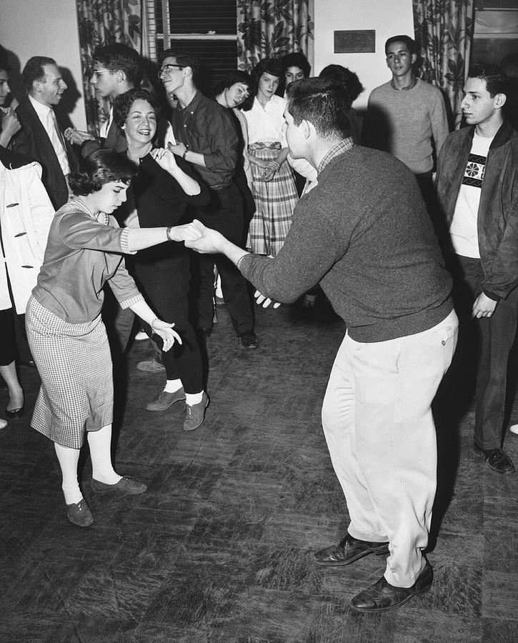 A Couple Swing Dancing Photograph by Underwood Archives