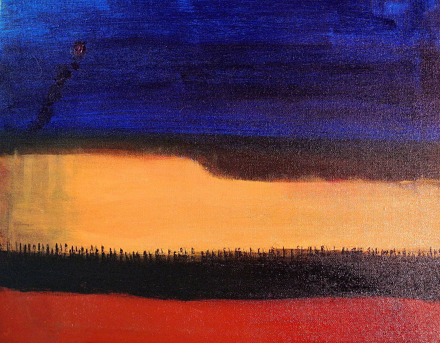 Western Painting - A Cowboys Serenade by Sue McElligott Western Painting - A Cowboys Serenade by Sue McElligott