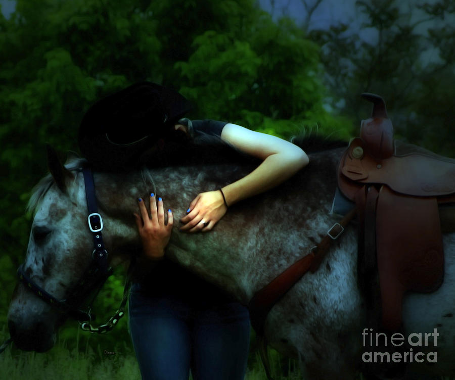 Love Photograph - A Cowgirl In Love by Steven Digman Love Photograph - A Cowgirl In Love by Steven Digman