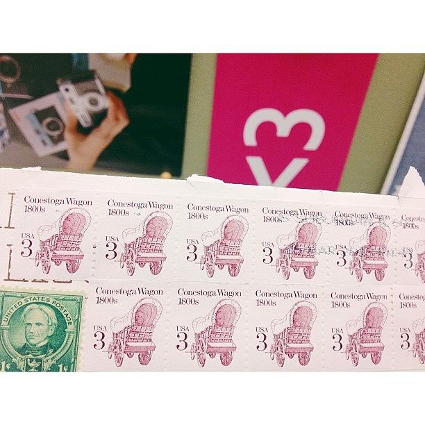 Stamp Photograph - A Coworker Received Some Pretty Cool by Rachel Morris