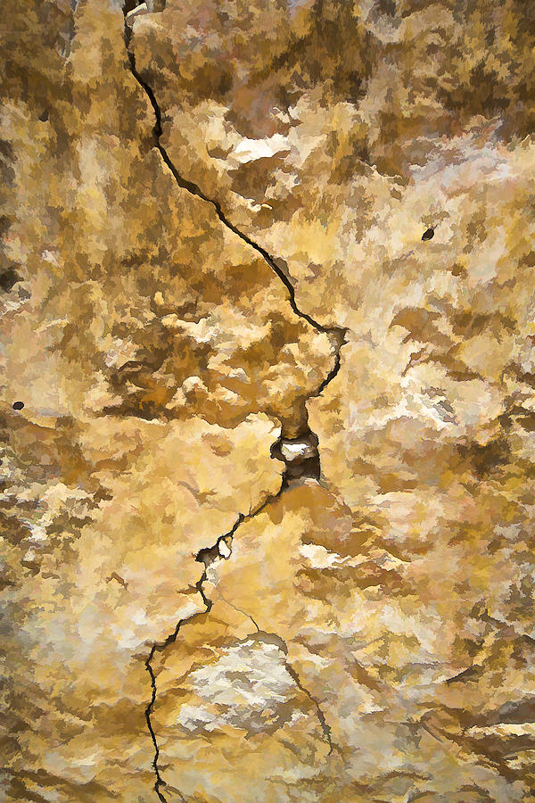 A Crack in the Wall Photograph by David Letts