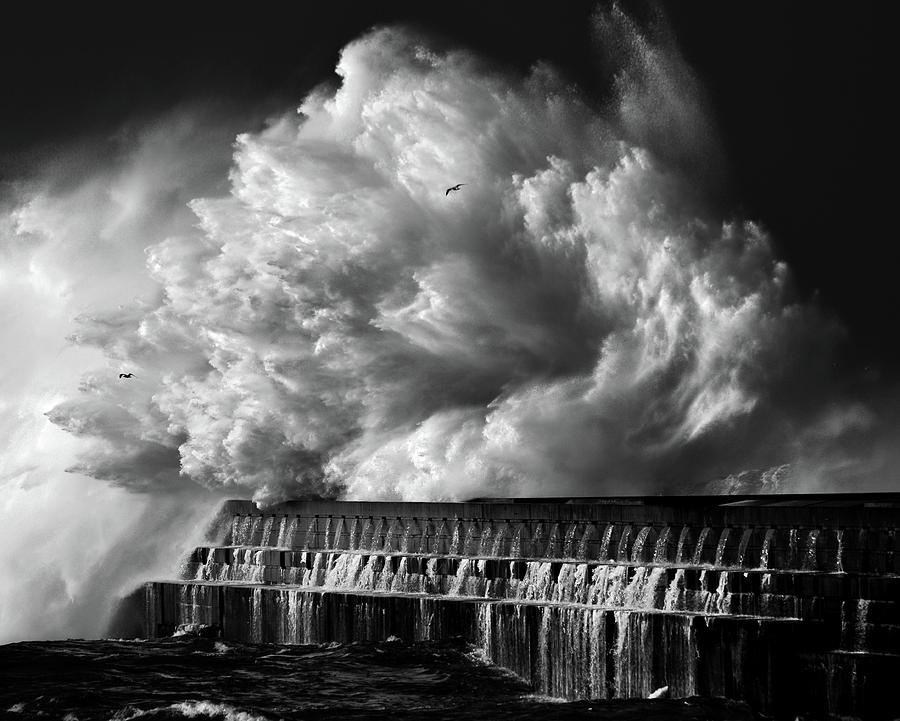 Landscape Photograph - A Crashing Wave by Maciej Hermann