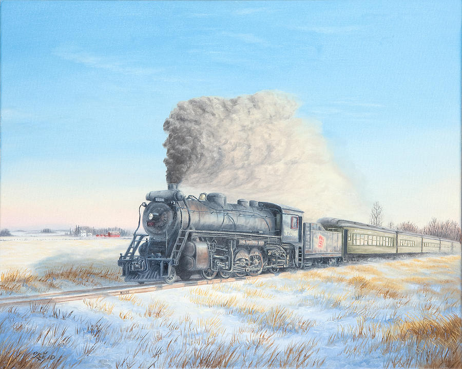 A Crisp Winter Day Painting by Dan Reid - Fine Art America