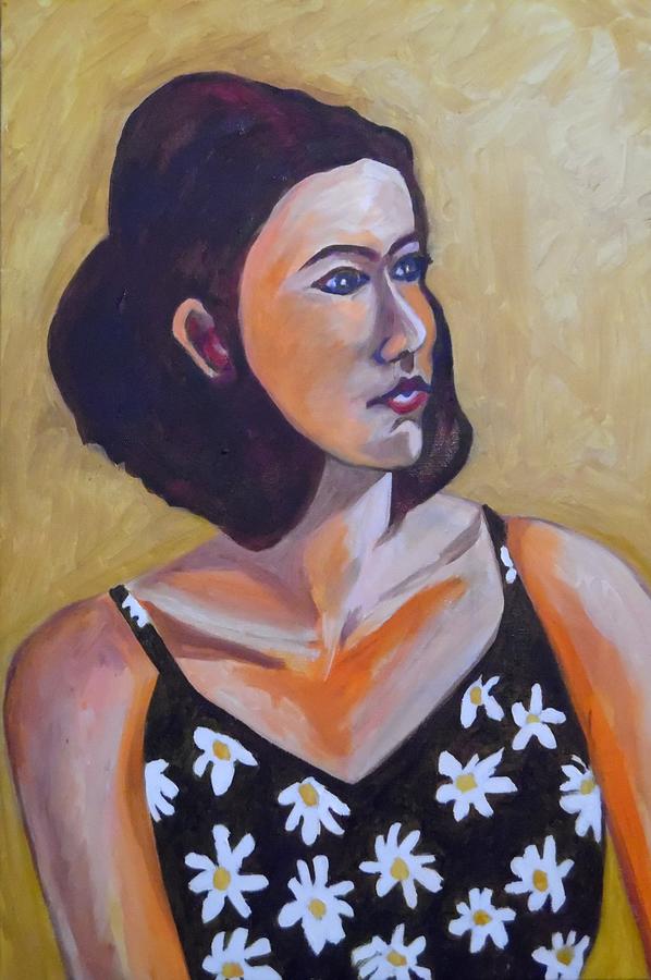 A Daisy of a Woman Painting by Esther Newman-Cohen