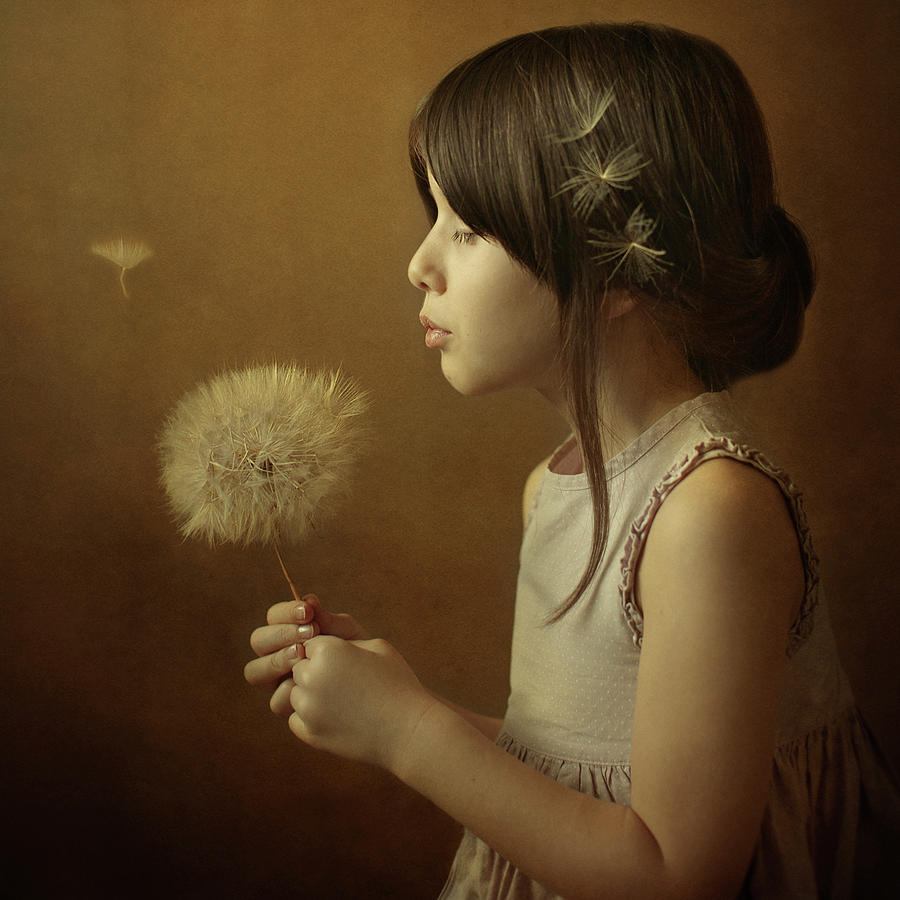 Magic Photograph - A Dandelion Poem by Svetlana Bekyarova