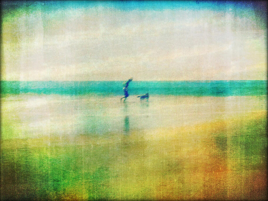 Impressionism Photograph - A day by the sea by Suzy Norris