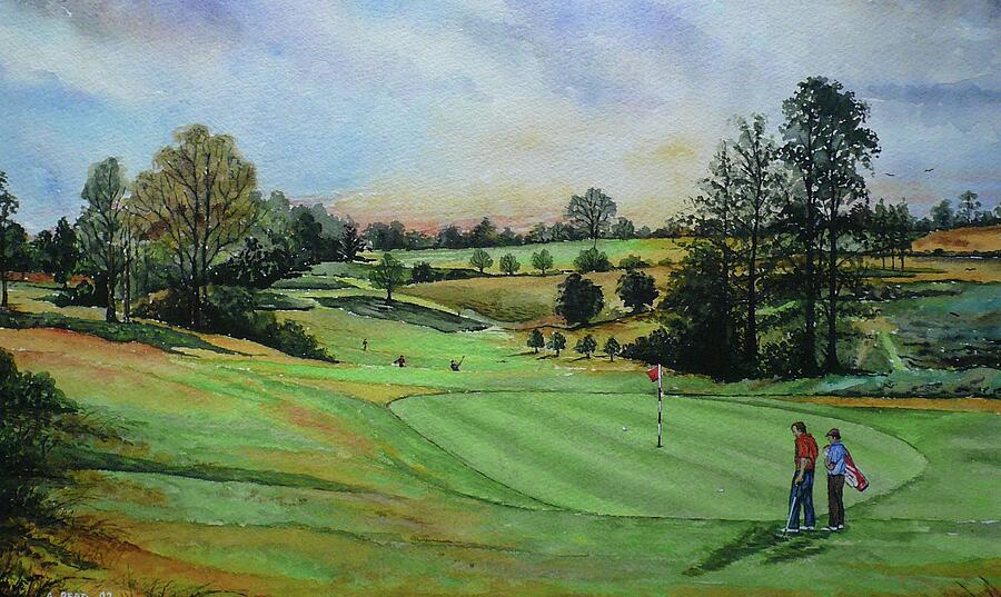 A Days Golf  Painting by Andrew Read