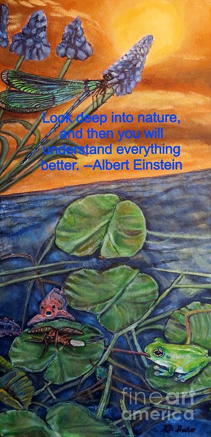 A Deep Look into Nature and Our Water Painting by Kimberlee Baxter