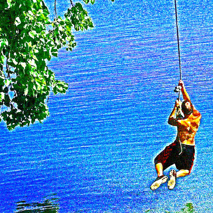 A Delta River Rope Swing Photograph by Joseph Coulombe