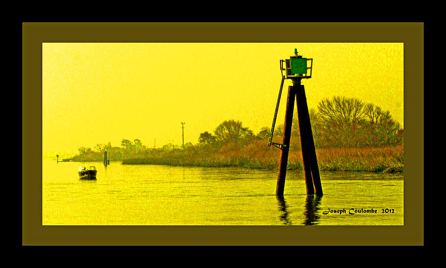 Sacramento River Delta Digital Art - A Delta View in Yellow by Joseph Coulombe