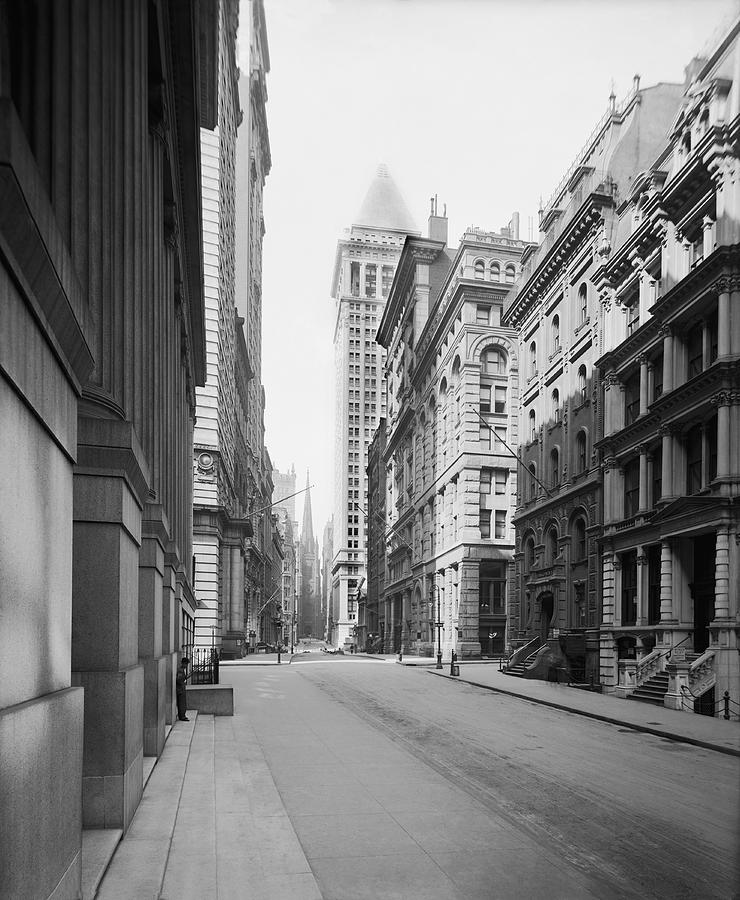 A Deserted Wall Street Photograph by Underwood Archives - Fine Art America