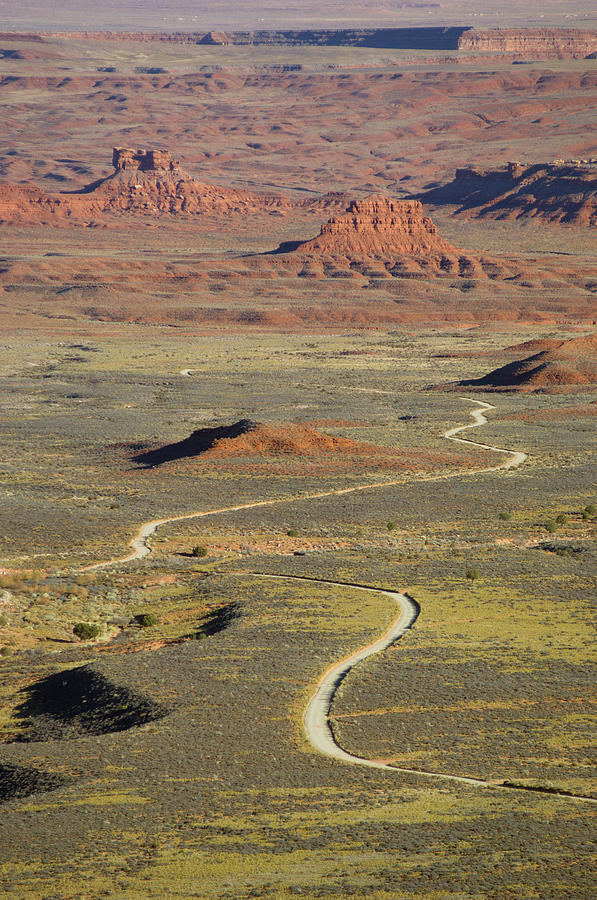 A Dirt Road Winds Through Desert Photograph By Beth Wald   Fine Art America