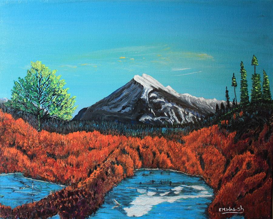 Mount Rundle Painting by Edward Walsh - Pixels