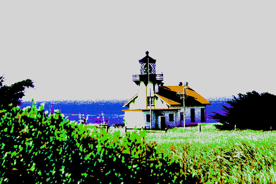 A Distant Light House Digital Art by Joseph Coulombe