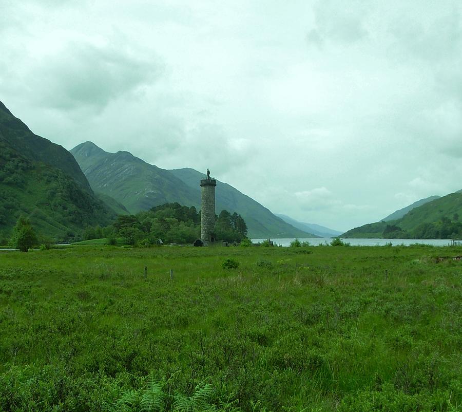 A View of The Scots Monument at Glenfinnin Photograph by Joan-Violet Stretch