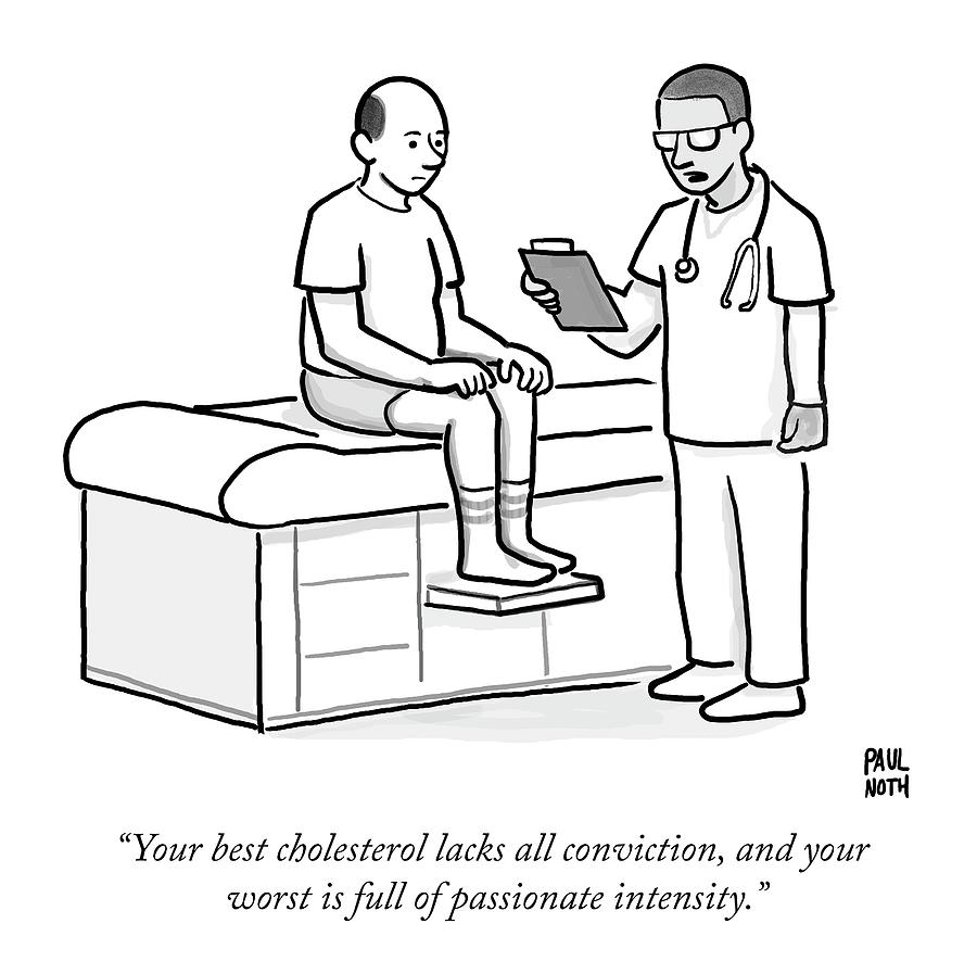 A Doctor Addresses A Patient In The Examination Drawing by Paul Noth