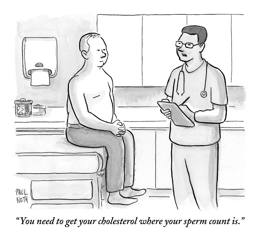 A Doctor Is Seen Speaking With A Patient Drawing by Paul Noth