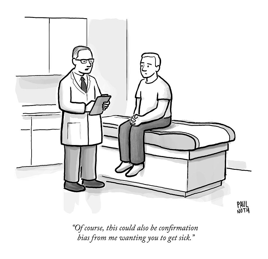 A Doctor Talks To His Patient Drawing by Paul Noth Fine Art America