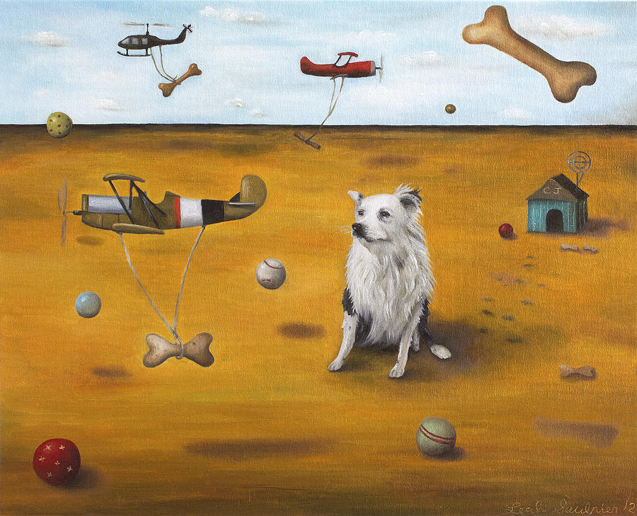 A Dogs Dream Painting by Leah Saulnier The Painting Maniac