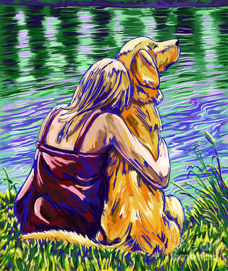 A Dogs Love Painting by Tim Gilliland