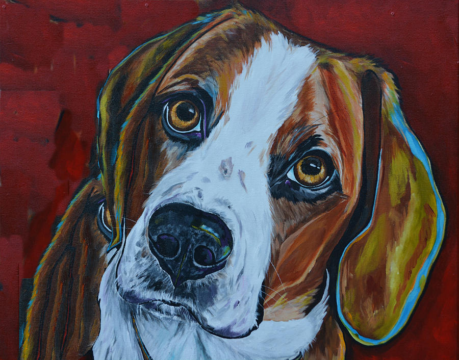 A Dogs World Painting by Patti Schermerhorn