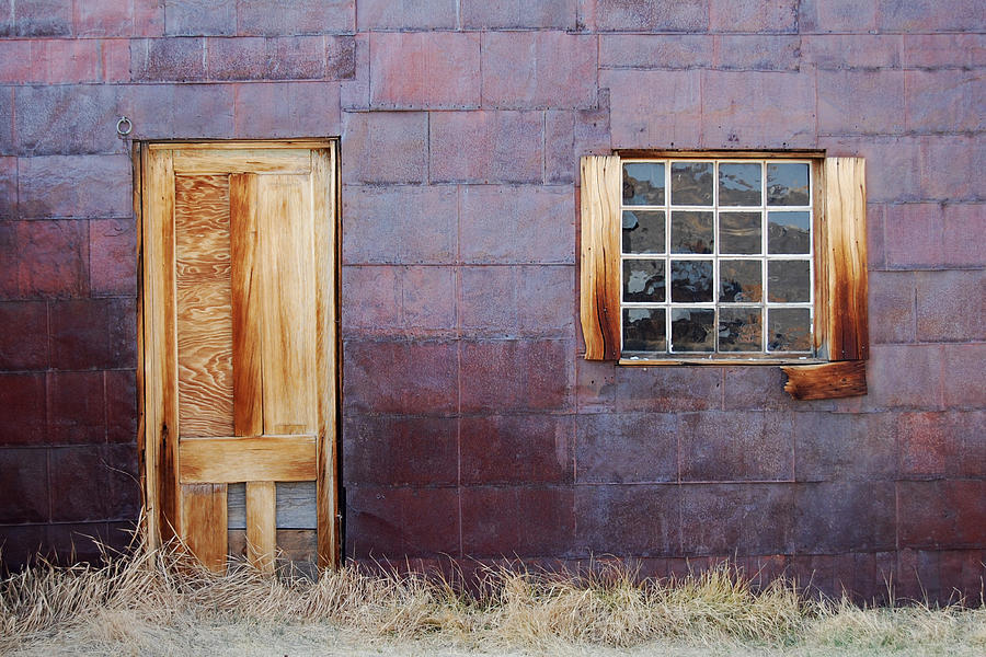 A Door and a Window - Bodie State Historic Park Photograph by Darin Volpe