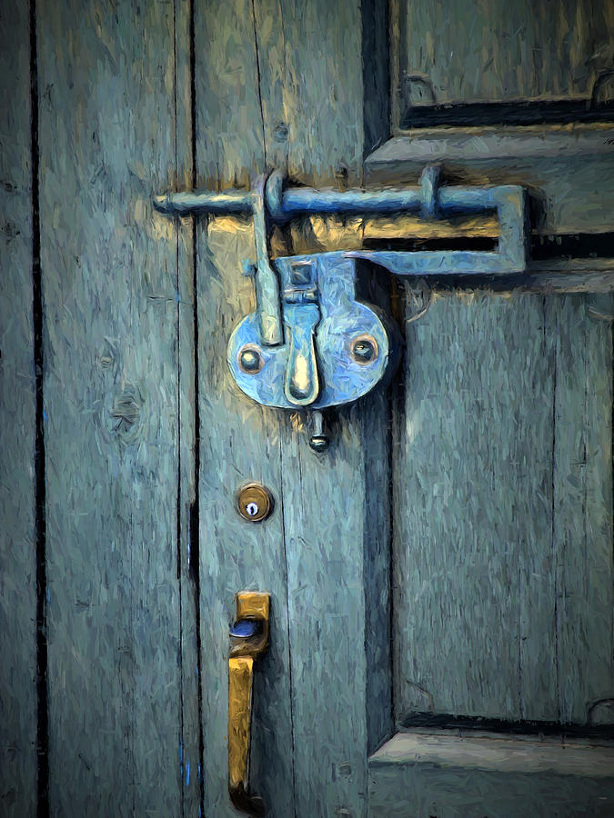 A door in Santa Fe New Mexico Photograph by John Freidenberg