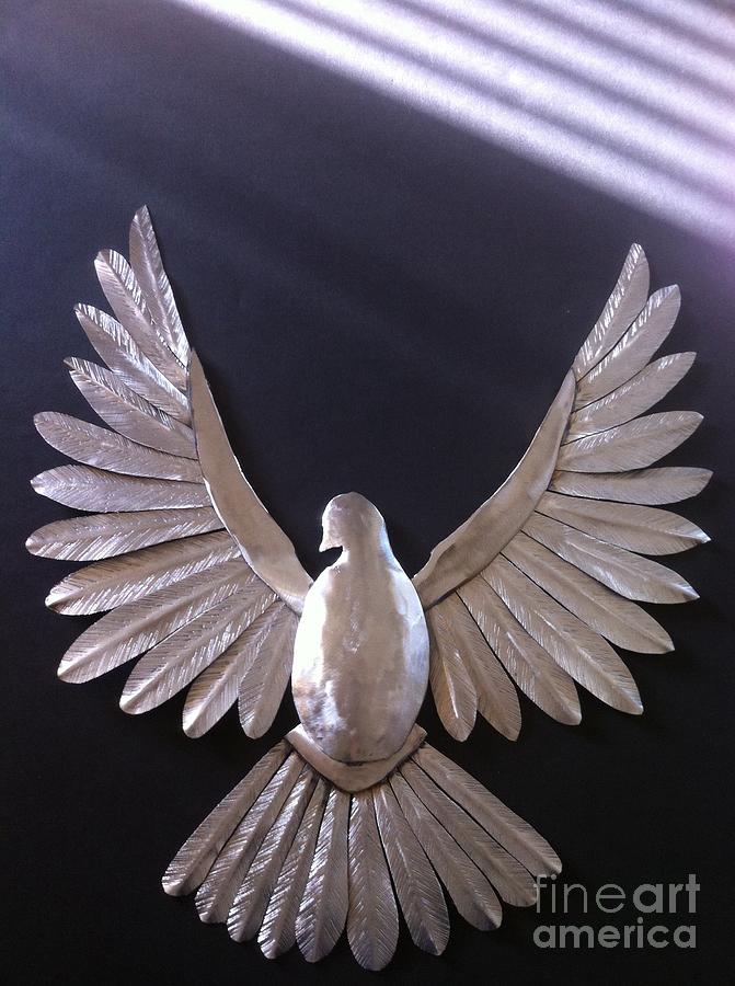 A Dove Of Peace Sculpture By Melody Ballard