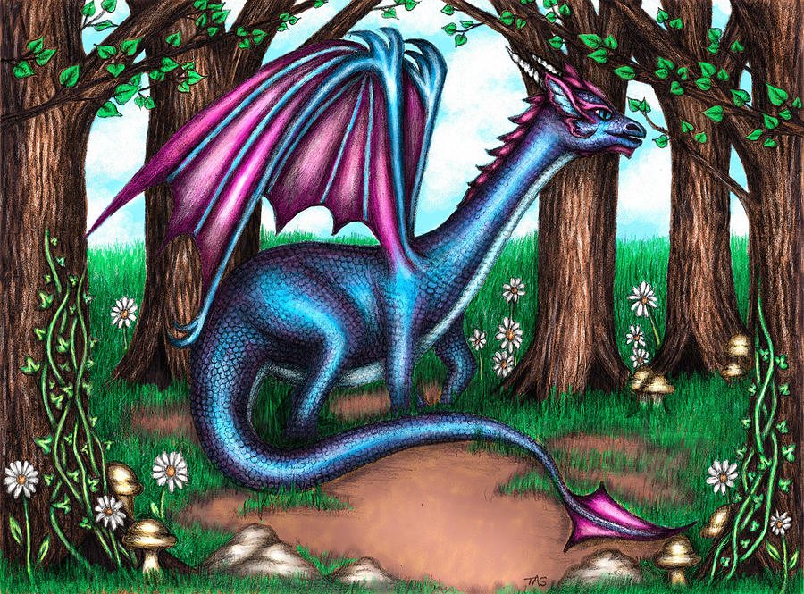 A Dragons Sanctuary Painting