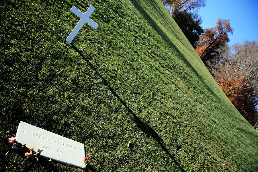 A Dramatic Yet Respectful Angle -- The Grave Of Bobby Kennedy Photograph