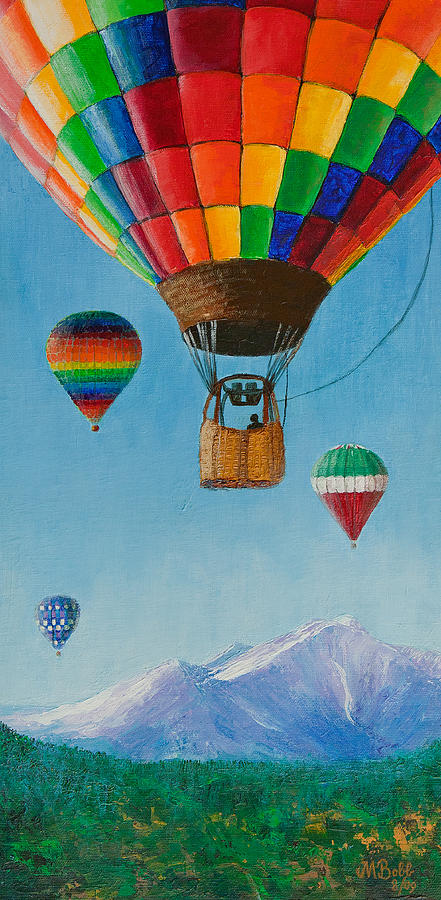 Hot Air Balloon Painting - A Dream Come True by Margaret Bobb Hot Air Balloon Painting - A Dream Come True by Margaret Bobb