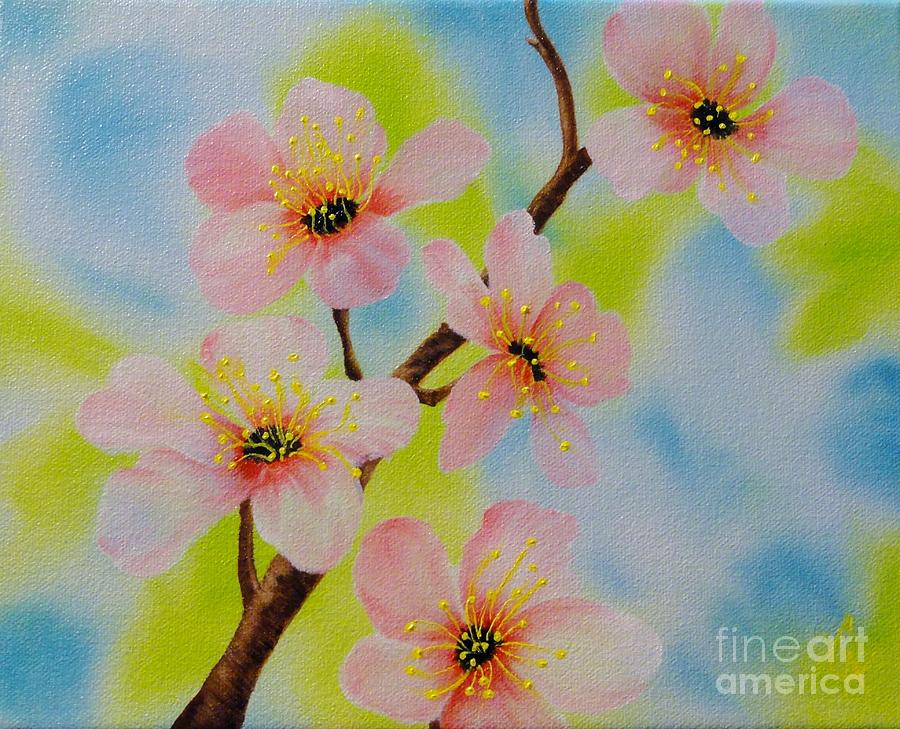 Spring Painting - A Dream of Spring by Carol Avants