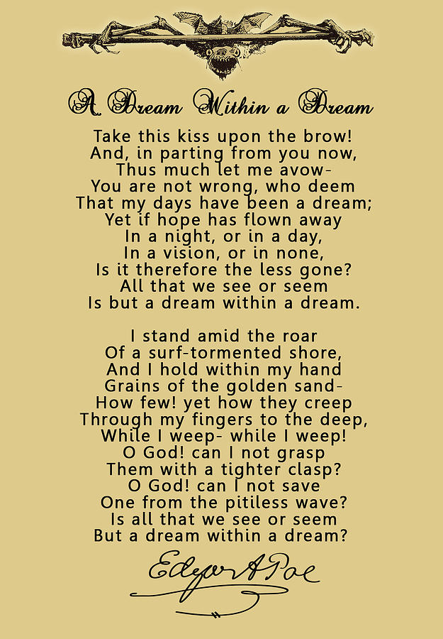 Lit215 Licensed For Non Commercial Use Only A Dream Within A Dream Edgar Allan Poe