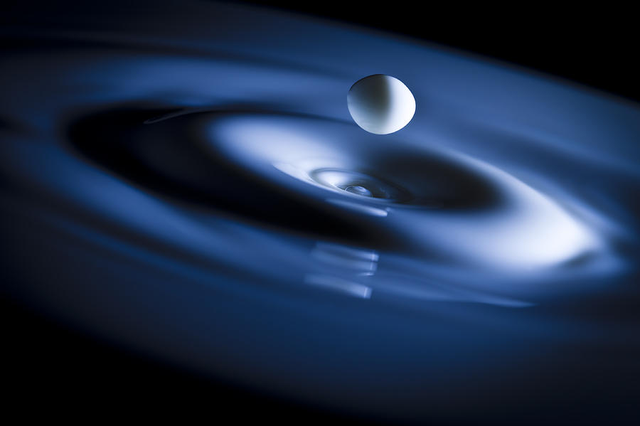 Abstract Photograph - A Drop Of Milk by Marc Garrido