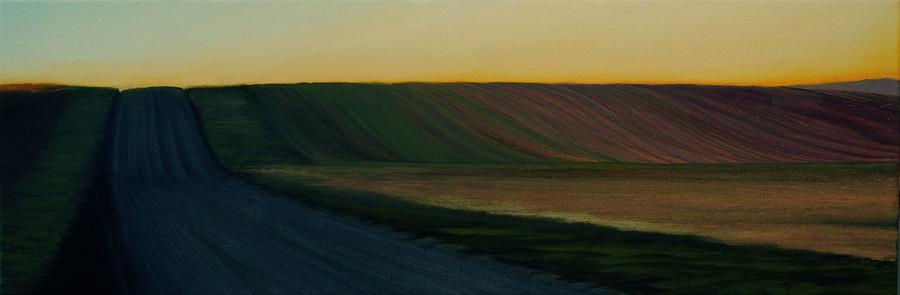 Sunset Painting - A Dry December Morning by Leonard Heid