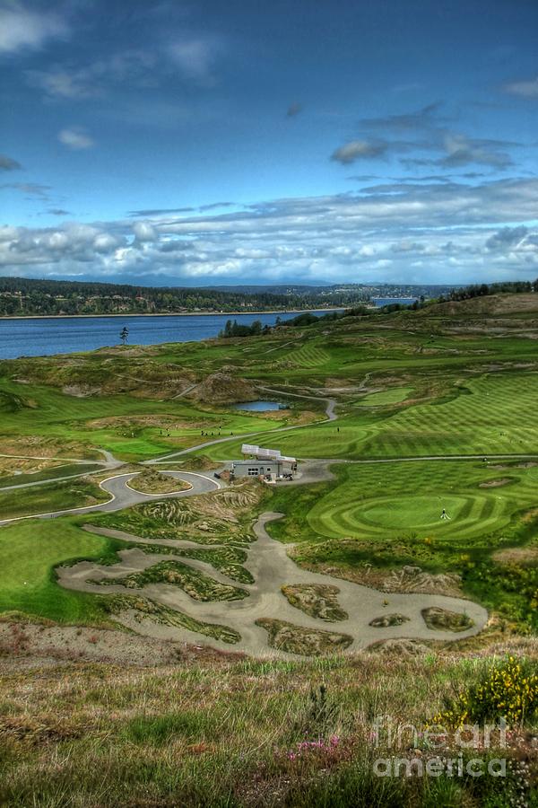 A Fairway to Heaven - Chambers Bay Golf Course Photograph by Chris Anderson